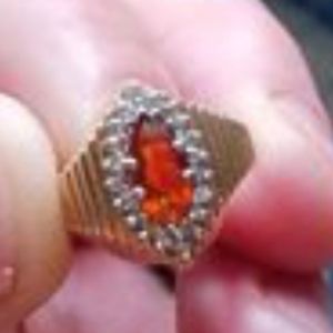 Citrine gold ring 14kd size 7